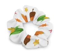 Elastici per capelli a forma di zucca e tacchino del Ringraziamento per donne, fasce elastiche per capelli, fasce per coda di cavallo alla moda, accessori per copric in corda