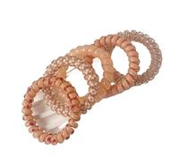 Elastici per capelli a spirale 5 pz/set Cavo Telefonico Scrunchies Legami Dei Capelli A Spirale Sfumatura di Colore Stampa A Scacchi Del Telefono Fascia Elastica Accessori for Per uso quotidiano(7)