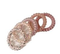 Elastici per capelli a spirale 5 pz/set Cavo Telefonico Scrunchies Legami Dei Capelli A Spirale Sfumatura di Colore Stampa A Scacchi Del Telefono Fascia Elastica Accessori for Per uso quotidiano(1)