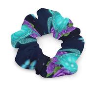 Elastici per capelli a spirale con farfalle e fiori, per donne e ragazze, per coda di cavallo, senza danni, accessori per capelli