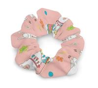 Elastici per capelli alla moda, anelli per capelli senza lasciare tracce per trecce e code di cavallo a lunga durata, lama rosa, elastici per capelli per coda di cavallo indolore, accessori per capell