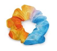 Elastici per capelli alla moda, anelli per capelli senza lasciare tracce per trecce e code di cavallo di lunga durata, ghiaccio, acqua, fuoco, fiamma, rosso, blu, code di cavallo senza dolore, accesso