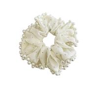 Elastici per capelli alla moda con perle artificiali per eventi formali oversize elastici per coda di cavallo con ricamo fascia per capelli tutti gli abbinamenti