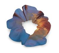 Elastici per capelli alla moda durevoli con palma hawaiana al tramonto, per tutti i tipi di capelli, morbidi elastici per la maggior parte delle occasioni, nessun danno, carino supporto per coda di