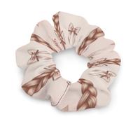 Elastici per capelli alla moda per acconciature/trecce/code di cavallo - Elastici per capelli morbidi senza metallo, elastici per capelli con fiori floreali, accessori per capelli a spirale