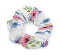 Elastici per capelli alla moda per acconciature/trecce/code di cavallo - Elastici per capelli morbidi senza metallo, elastici per capelli con fiori floreali, accessori per capelli a spirale