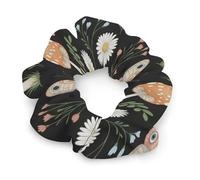 Elastici per capelli alla moda per acconciature/trecce/code di cavallo - Elastici per capelli morbidi senza metallo, elastici per capelli con fiori floreali, accessori per capelli a spirale
