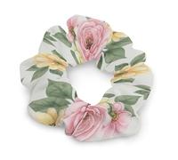 Elastici per capelli alla moda per acconciature/trecce/code di cavallo - Elastici per capelli morbidi senza metallo, elastici per capelli con fiori floreali, accessori per capelli a spirale