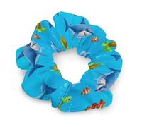 Elastici per capelli alla moda per adolescenti e capelli spessi, elastici per capelli che non danneggiano i capelli, motivo oceano, squalo, tartaruga, pesce, cordino per telefono, accessori per capell