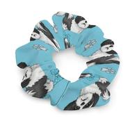 Elastici per capelli alla moda per donne, per cani di razza Chin giapponese, fermacoda elastici in morbido raso, accessori per capelli