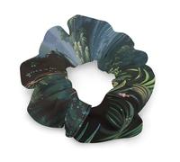Elastici per capelli alla moda resistenti con scena della giungla tropicale, per tutti i tipi di capelli, morbidi elastici per la maggior parte delle occasioni, non danneggiano, graziosi accessori per