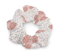 Elastici per capelli alla moda, senza lasciare tracce, per trecce e code di cavallo di lunga durata, motivo sfumato rosa oro rosa glitterato, stampa leopardata/ghepardo, elastici per capelli per code