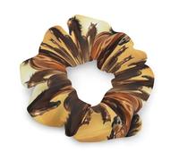 Elastici per capelli casual per donne e ragazze, fermacoda Wild Chestnut Horses, accessori per capelli senza danni