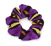 Elastici per capelli casual per donne, ragazze e giovani, fermacoda di cavallo anti-danno a forma di teschi di zucca di Halloween, gatto nero, accessori per capelli