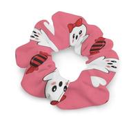 Elastici per capelli casual per donne, ragazze e giovani, fermacoda di cavallo anti-danno a forma di teschi di zucca di Halloween, gatto nero, accessori per capelli