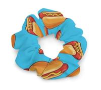 Elastici per capelli chic per adolescenti e capelli spessi, elastici per capelli che non danneggiano i capelli, fermacoda Hot Hotdogs, accessori per capelli