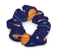 Elastici per capelli chic per adolescenti e capelli spessi, elastici per capelli che non danneggiano l'acconciatura, Universo cosmico, stelle, pianeti, galassia blu, fermacoda, accessori per capelli