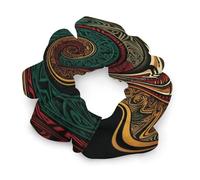 Elastici per capelli, colore foglia di tè scuro, stampa di immagini HD, fasce elastiche per capelli, accessori per capelli morbidi, adatti a tutti i tipi di capelli