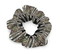 Elastici per capelli con bandiera americana e motivo mimetico a forma di tacchino del Ringraziamento per donne, fasce elastiche per capelli, elastici per coda di cavallo, accessori per copric in co