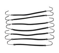 , Elastici per capelli con chiusura con gancetti, per coda di cavallo e treccia, confezione da 20 (colore: nero)