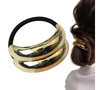 Elastici per capelli con coda di cavallo, Elastici per capelli per ragazze | Fascetta per con coda di cavallo a doppio Fascetta per in metallo Code di,Polsini per a cod