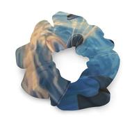 Elastici per capelli, con delfini nel mare, elastici per capelli, per donne e ragazze