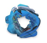 Elastici per capelli, con delfino nella barriera corallina, elastici per capelli, morbidi accessori per capelli, adatti a tutti i tipi di capelli