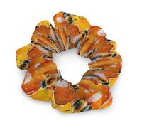 Elastici per capelli con motivo a nido d'ape e, con inserti in chiffon, fermacoda e accessori per capelli.