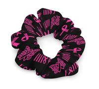 Elastici per capelli con nastro rosa per donne, fasce elastiche per capelli, fasce per capelli alla moda, accessori per copric in corda, per la consapevolezza delle sopravvissute al cancro al seno