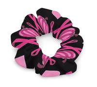 Elastici per capelli con nastro We Wear Pinks, per donne, sopravvissute al cancro al seno, fasce elastiche per capelli, elastici per coda di cavallo, copric in corda, accessori