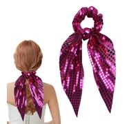 Elastici per capelli con paillettes, alla , per ragazze, donne, ballerine, rappresentanti, compleanni, vacanze, scuola, matrimonio, fitness, allenamento, yoga