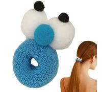 Elastici per capelli con pompon per capelli, design divertente con occhi grandi, alta elasticità per una tenuta forte e sicura per donne e ragazze