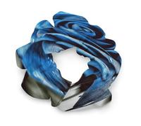 Elastici per capelli con stampa di rose blu, elastici per capelli, accessori per capelli morbidi, adatti a tutti i tipi di capelli