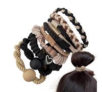 Elastici per capelli da avvolgere, 10x Fasce elastiche morbide per capelli per ragazze - Elastici per capelli con supporto per coda di cavallo per amanti, fidanzate, figlie, madri e