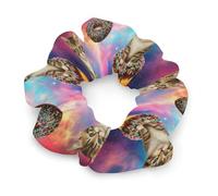 Elastici per capelli da donna a forma di ciam spaziale e gatto, perfetti per acconciature divertenti e uniche, elastici a spirale che non danneggiano i capelli, accessori per capelli