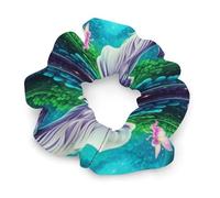 Elastici per capelli da donna alla moda, unicorni magici stellati, elastici in raso morbidi, fermacoda, accessori per capelli