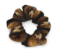 Elastici per capelli da donna con barboncino, non danno, morbidi elastici per capelli con motivi stampati alla moda, fasce per capelli in raso per coda di cavallo, chignon, allenamento e sonno