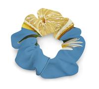 Elastici per capelli da donna con fiori e limoni, non danneggiano i capelli, morbidi elastici con motivi stampati alla moda, fasce per capelli in raso per coda di cavallo, chignon, allenamento e sonno