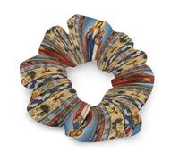 Elastici per capelli da donna con immagini di santi cattolici, morbidi elastici per trecce, elastici a spirale indolori, accessori per capelli
