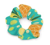 Elastici per capelli da donna con motivo hawaiano tropicale a pino, elastici sottili per capelli per adolescenti e capelli spessi, che non danneggiano i ricci. Accessori per capelli.