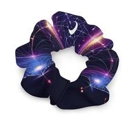 Elastici per capelli da donna con simboli geometrici sacri, sole e luna, viola psichedelico, ideali per trecce e code di cavallo di lunga durata, elastici per capelli senza dolore, accessori per dread