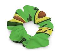 Elastici per capelli da donna con simpatici disegni di avocado a spirale, ideali per trecce, chignon, code di cavallo e dreadlock, senza lasciare segni.