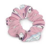 Elastici per capelli da donna e ragazza, a forma di panda arcobaleno, senza tracce, per acconciature/trecce/code di cavallo, accessori per capelli che non danneggiano i capelli.