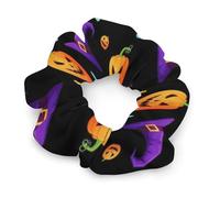 Elastici per capelli da donna e ragazza, a forma di strega di Halloween, con gatti neri, senza fermagli per coda di cavallo in metallo, perfetti per acconciature divertenti e uniche, accessori per dre