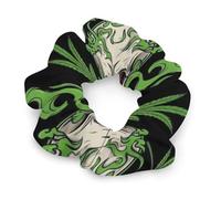 Elastici per capelli da donna e ragazza, con bandiera americana, divertenti teschio di zucchero, elastici per capelli, non danneggiano i capelli, elastici per coda di cavallo, accessori per capelli, t