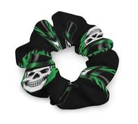 Elastici per capelli da donna e ragazza, con bandiera americana, divertenti teschio di zucchero, elastici per capelli, non danneggiano i capelli, elastici per coda di cavallo, accessori per capelli, t