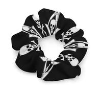 Elastici per capelli da donna e ragazza, con bandiera americana, divertenti teschio di zucchero, elastici per capelli, non danneggiano i capelli, elastici per coda di cavallo, accessori per capelli, t