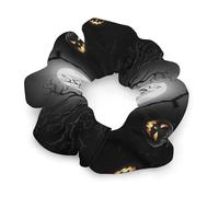 Elastici per capelli da donna e ragazza, con bandiera americana, divertenti teschio di zucchero, elastici per capelli, non danneggiano i capelli, elastici per coda di cavallo, accessori per capelli, t