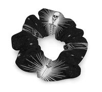 Elastici per capelli da donna e ragazza, con bandiera americana, divertenti teschio di zucchero, elastici per capelli, non danneggiano i capelli, elastici per coda di cavallo, accessori per capelli, t