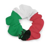 Elastici per capelli da donna e ragazza, con la bandiera italiana, perfetti per acconciature divertenti e originali. Accessori per capelli.